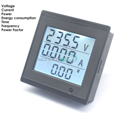AC 80-300V 0-20A Digital Multi-Function Energy Meter Voltage Current Power Meter