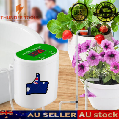 Thunder Tools 12Pots Plant Automatic Watering System Timed Waterer Device Garden