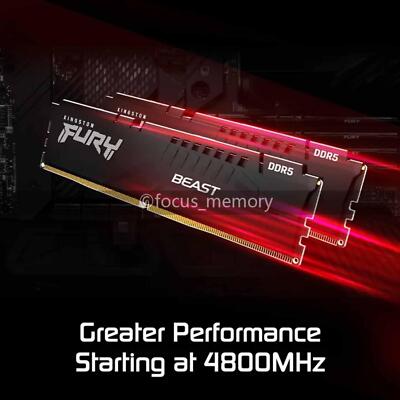 Kingston FURY Beast 32GB (2x16GB) PC5-41600 DDR5 5200MHz Desktop