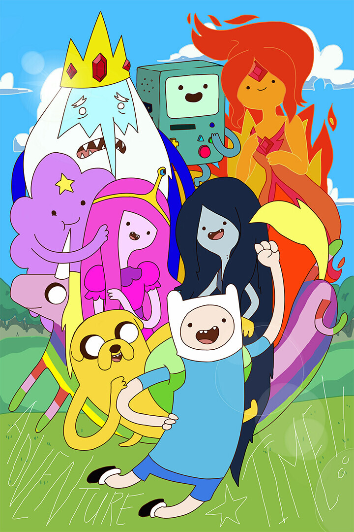 Adventure Time Movie Animation Action Wall Art Home Decor - POSTER