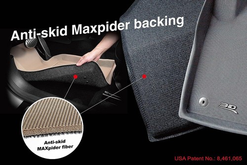 3D MAXpider Black 1st Row 2 Piece Floor Liners for Chevrolet Colorado - Picture 2 of 8