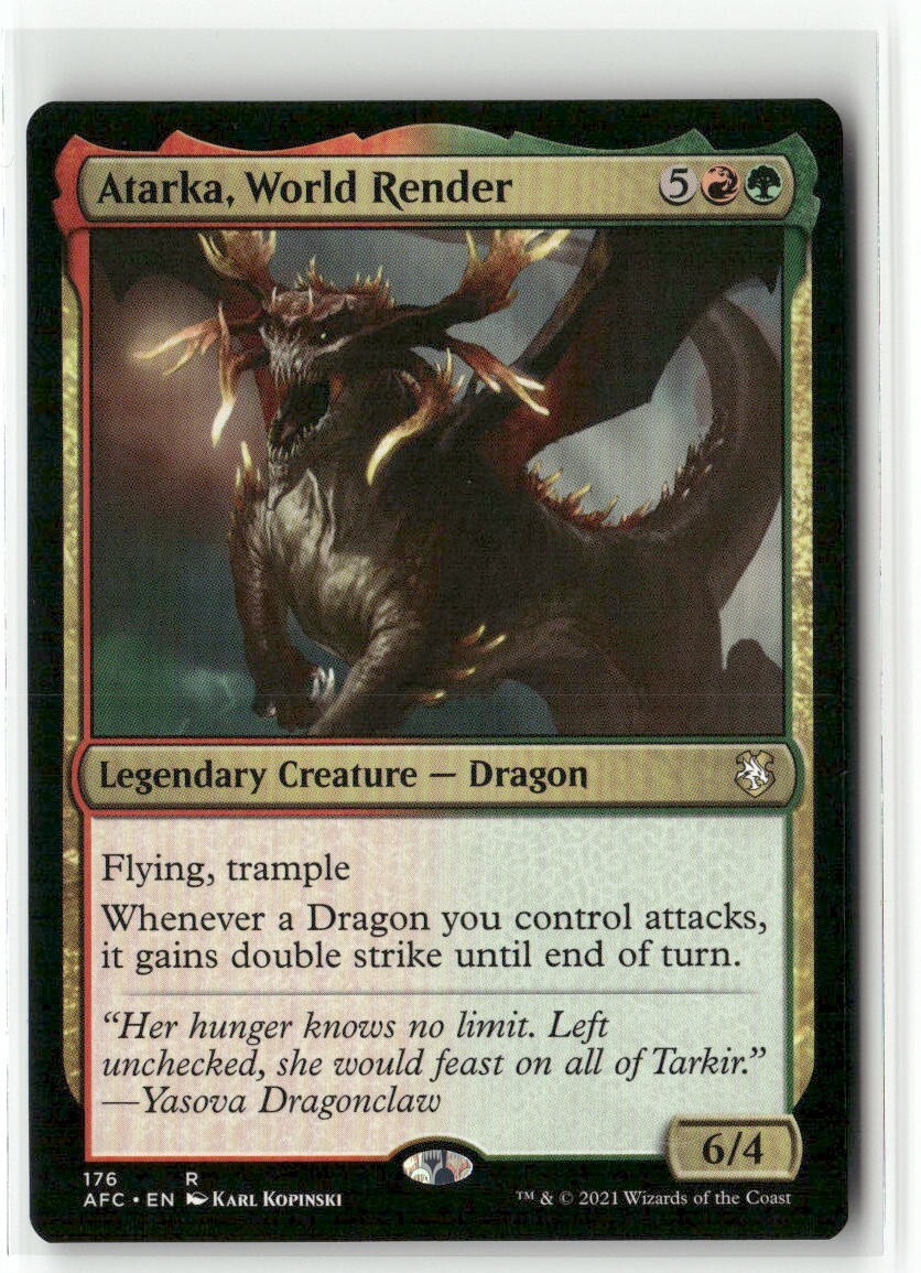mtg atarka commander deck Magic: The Gathering Starter Commander Deck (Model: Draconic Destruction)