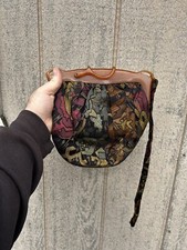 1940  s Bakelite Handle Too Purse Coin Section Handbag Vintage