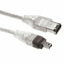 1394 6Pin to Firewire 400 IEEE 1394 4 Pin Male iLink Adapter Cord Cord 6 to 4