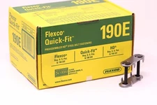 Flexco 190E Box of 25 | Quick-Fit (tm) Bolt Solid Steel Plate Fastener #20001