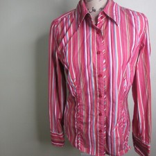 Tommy Hilfiger Button Down Shirt M Stripe Long Sleeve