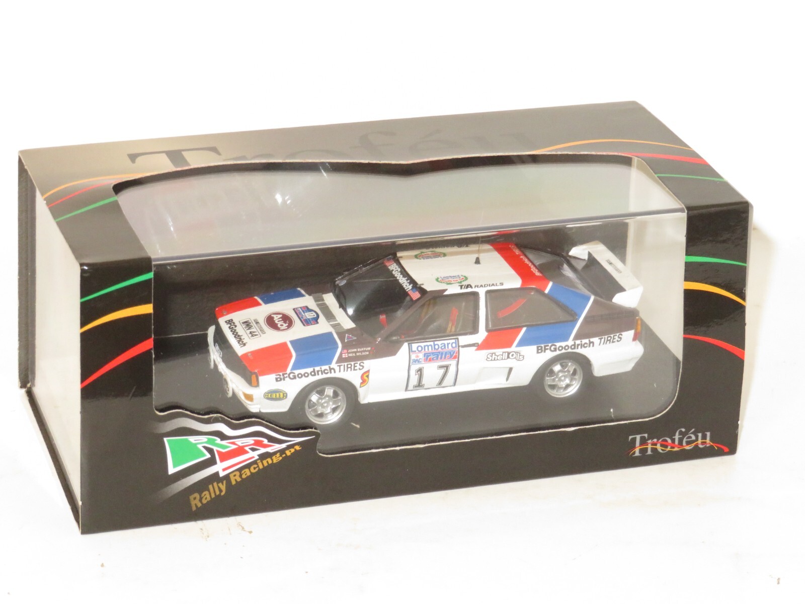 1/43 Audi Quattro  BF Goodrich  Lombard RAC Rally 1984 #17 J.Buffum