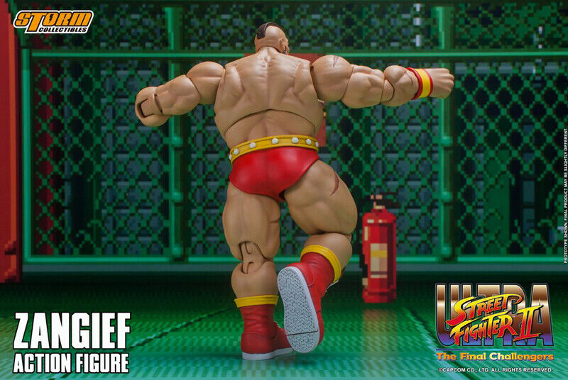 Storm Toys Zangief Street Fighter II 1/12 Action Figure Model Red 7'' Stock