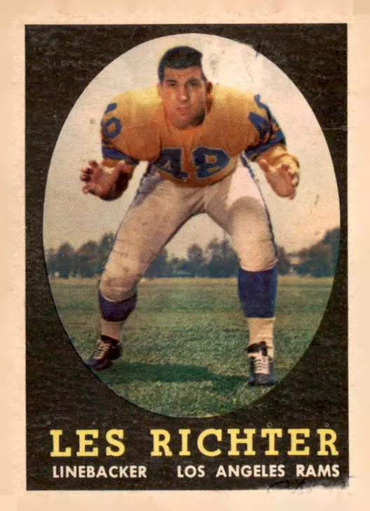 Les Richter trading card
