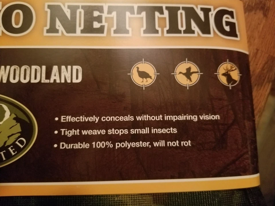 Camo  Unlimited Netting 54" X 12' Woodland - outdoor camouflage material - Image 4 of 4