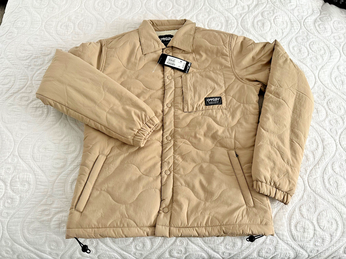 New Oakley Quilted Sherpa Jacket • Color: Humus Size: Men's Medium