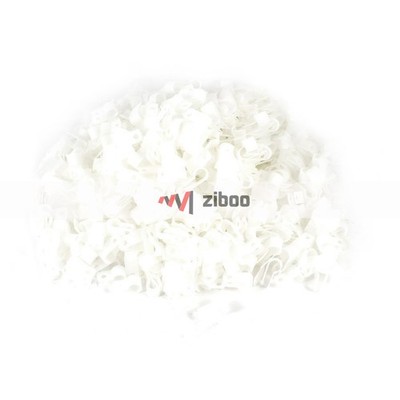 1000 Pcs White R-Type Plastic 8.4mm Cable Wire Clips Clamps Hanger 22x10x9mm Kd 
