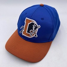 DURHAM BULLS OC Sports Mesh Baseball Hat Youth Blue Orange Embroidered MiLB Cap