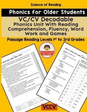 Two Pencils and VC/CV Decodable Phonics Unit ...