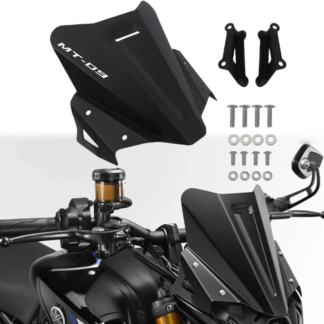 KIT visiera MT-09 2021-2023 Parabrezza per y&amaha MT09 MT-09 / SP FZ-09 FZ09 Zanzariera Accessori Moto Deflettore vento 2022 (fumo chiaro