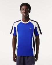 Men s Lacoste Colorblock Cotton Jersey T-Shirt Size XXL Blue Black White Racing
