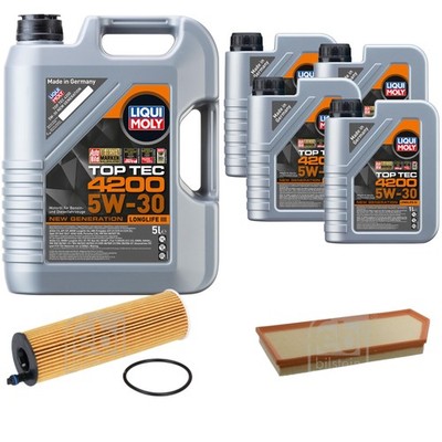 FEBI Inspektionspaket 9L Liqui Moly Top Tec 4200 5W-30 für Mercedes E T-Model
