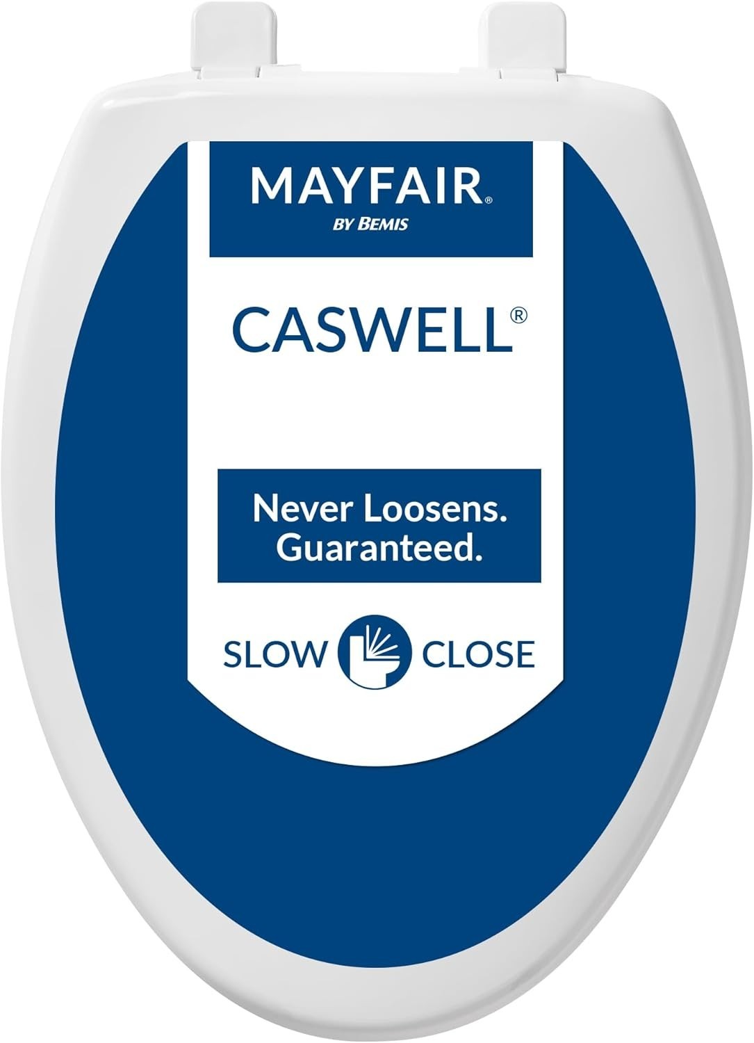 White Slow Close Plastic Easy Clean