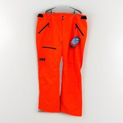 Helly Hansen Sogn Cargo Ski Pants in Neon Orange size XXL Men's NWT Snow Winter