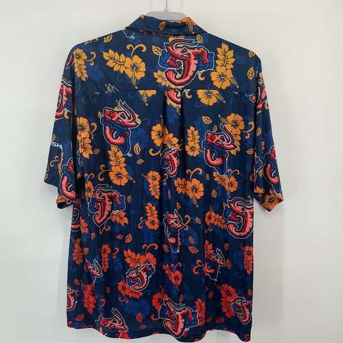 Chemise Destroyer Rocks Jill’s Jumbo Shrimp homme taille XL bleu ligue mineure baseball - Photo 4 sur 6