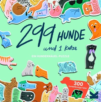 299 Hunde und 1 Katze Ein Hundeknäuel-Puzzle