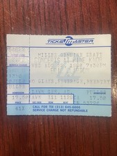 Eric Clapton&rsquo;s Journeyman TourTicket Stub from Pine Knob August 22, 1990