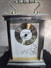 London Clock Company Vintage Quartz Carriage Clock Silver Coloured West Germany