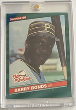 1986 Donruss The Rookies Barry Bonds #11 Rookie Card RC Pittsburgh Pirates. rookie card picture
