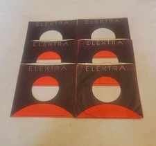 45 RPM 7" RECORD SLEEVES CO. SLEEVE 6 PACK SEE PHOTOS Elektra Records SLV365