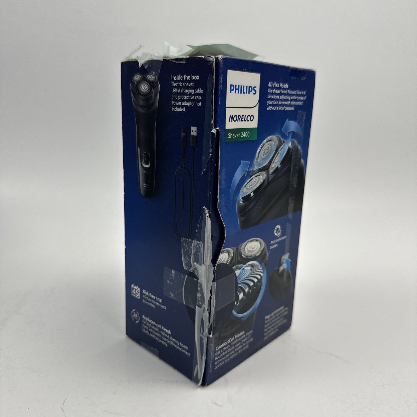 Philips Norelco Wet  Dry Mens Rechargeable Shaver 2400 X3001/90, Free S&H!