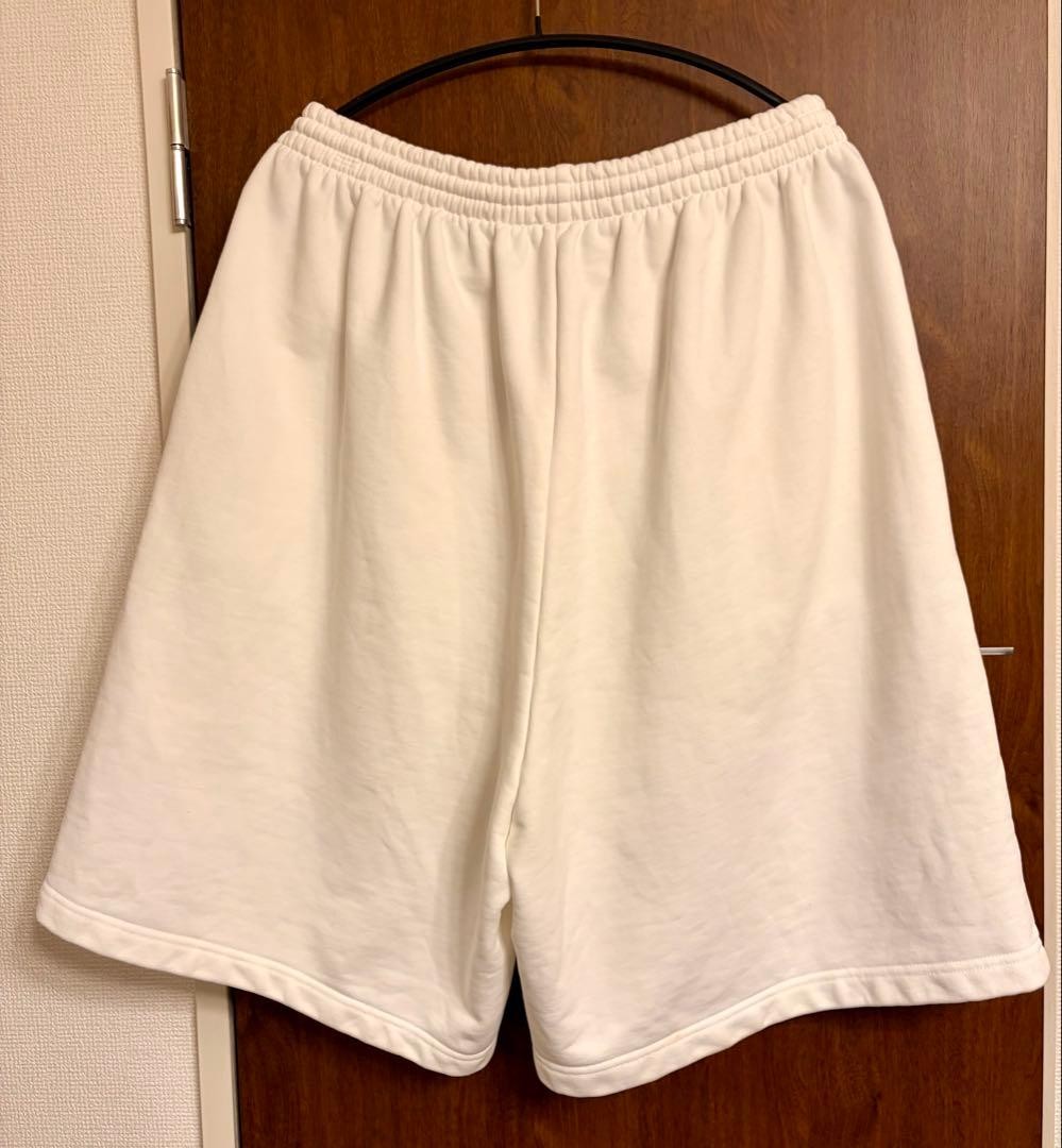 BALENCIAGA WARDROBE UNIFIT ショートパンツ XS BALENCIAGA Wardrobe Unifit Shorts White Cotton Sweat … - Gem