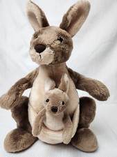 Gund Jirra Kangaroo  Removable Baby Joey Plush Stuffed Animal Toy Pouch Vintage