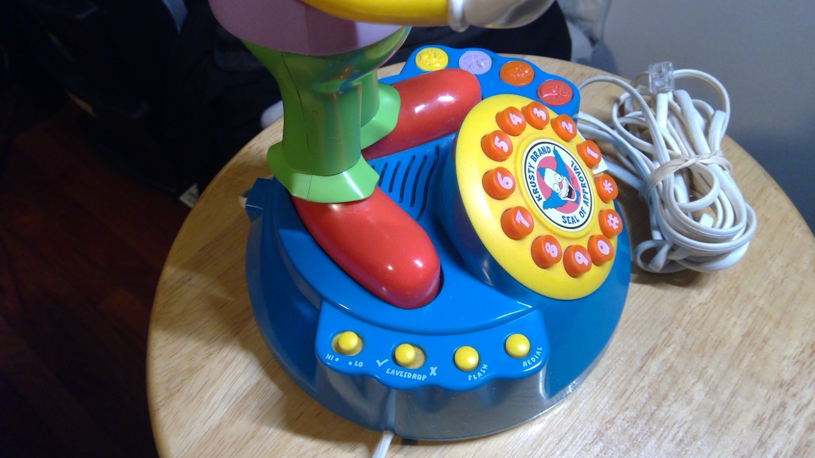 the Simpsons Krusty phone, landline, multiple function actual real phone.