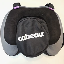 Cabeau Travel Neck Pillow Memory Foam The Neck's Evolution TNE S3 Black Gray