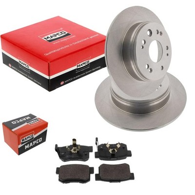 MAPCO BREMSSCHEIBEN 282mm + BELÄGE HINTEN passend für HONDA CR-V 2 RD 2.0