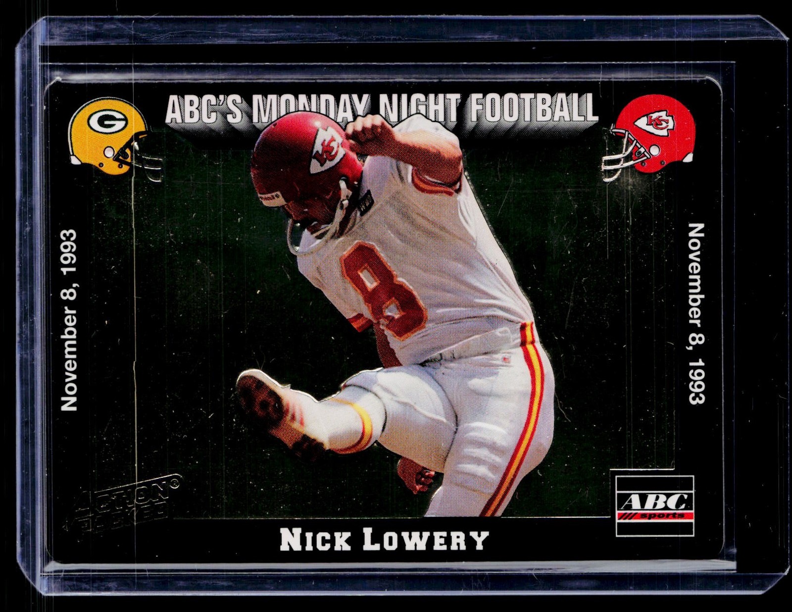 1993 Action Packed Monday Night Football #42 Nick Lowery F114