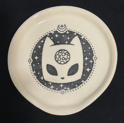 Gideons Bakehouse 2025 Mystical Cat Spoon Rest Plate by Cassandra Melena LE188