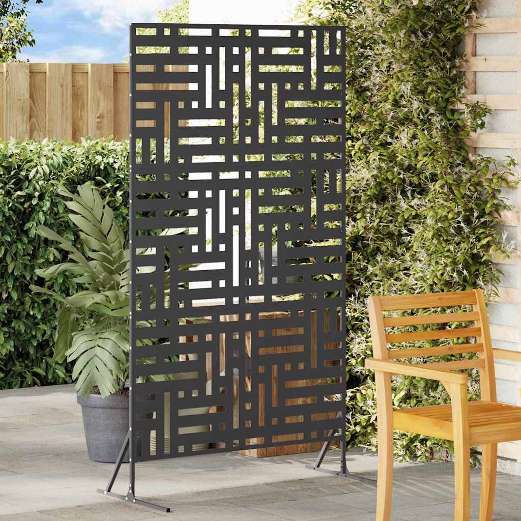 Divisorio Design 100x50x180 cm in Acciaio Nero - Eleganza e Privacy