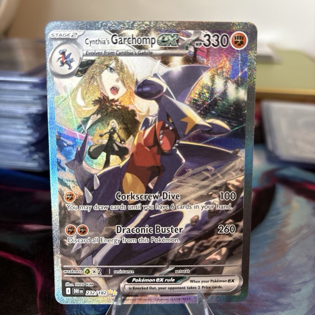 Pokemon Cynthia's Garchomp ex Full Art