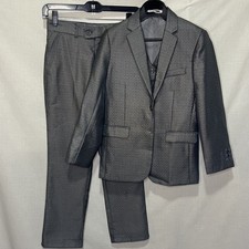 Andrew Fezza, Boys 3-Piece Suit Set Charcoal Gray, Size 10T