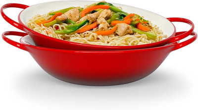 Stir Fry Bowl, Wok Dish, Classic Thai, Ceramic Mini Wok, Stoneware Serving Bowls