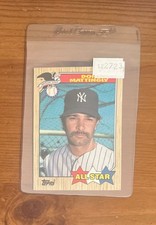 Don Mattingly 1987 Topps All Star #606