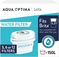 Water Filter Cartridge Limescale 3 6 12 Aqua Optima by LAICA Evolve+ Fits Brita*