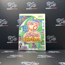 Kirby's Epic Yarn Nintendo Wii CIB Complete Refurbished & Tested Free Shipping