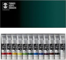 Turner Acrylic Paint Set Artist Acryl Gouache - Super Concentrated Vibrant