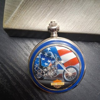 Franklin Mint 1969 "Easy Rider" Harley Davidson Ultimate Chopper Pocket Watch