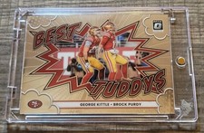George Kittle 🏈 Rara Carta Investimento Inserto Calcio Cromato Non Auto Sp 49ers 