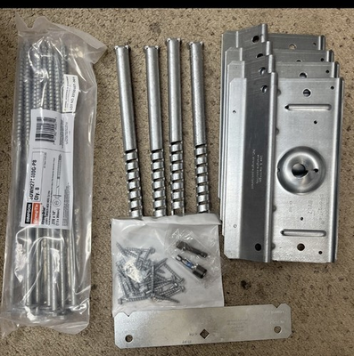 #ad Simpson Strong Tie BVLZ KT4 Brick Veneer Ledger Connector ZMAX 4 Pack KIT $55.00