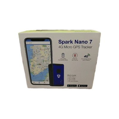 BrickHouse Security Spark Nano 7 LTE Micro GPS Tracker - Black/Blue ( M-SN)