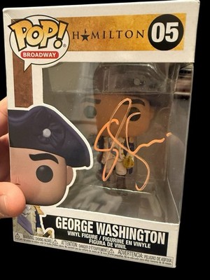 Christopher Jackson Signed Hamilton George Washington Funko POP! #05 PROOF NYC